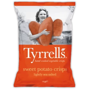 Tyrrell's édesburgonya chips - enyhén sós 125g