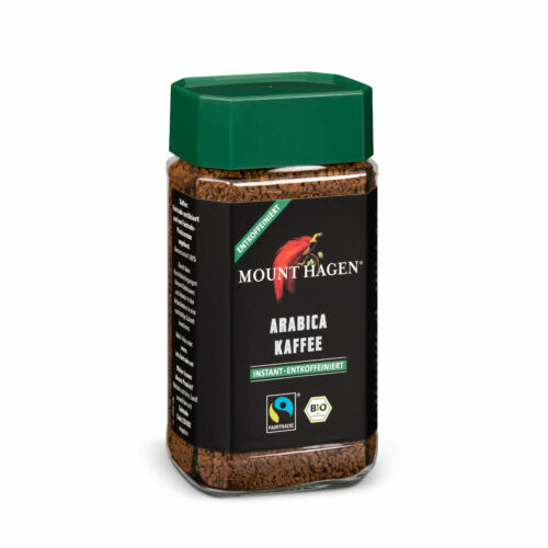Mount Hagen bio koffeinmentes Arabica instant kávé - Fairtrade 100g