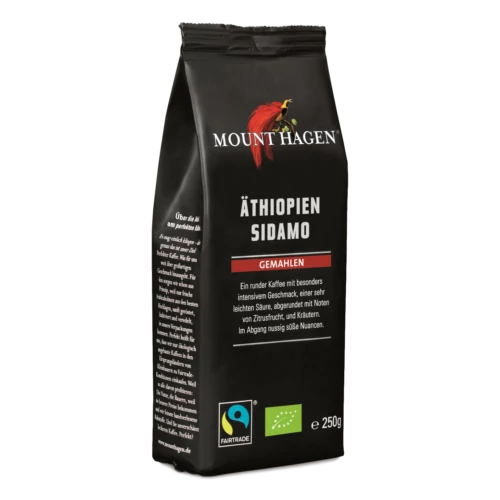 Mount Hagen bio Etióp kávé, őrölt - Fairtrade 250g