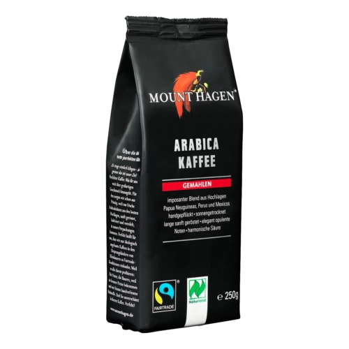 Mount Hagen bio pörkölt kávé, őrölt - Fairtrade 250g