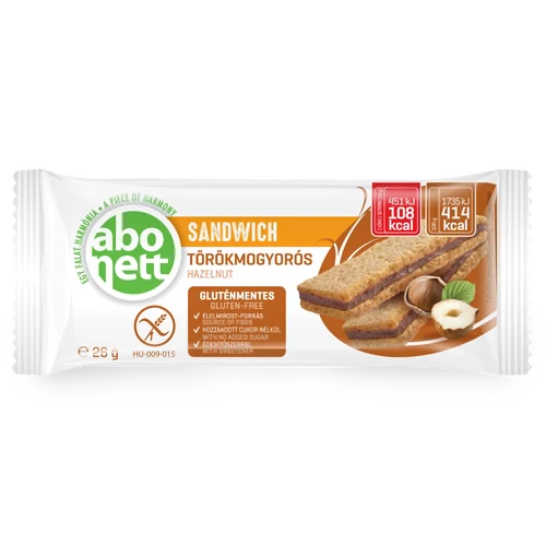 Abonett sandwich törökmogyorós 26g