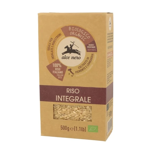 Alce Nero bio rizottónak való szuperfinom barnarizs 500g