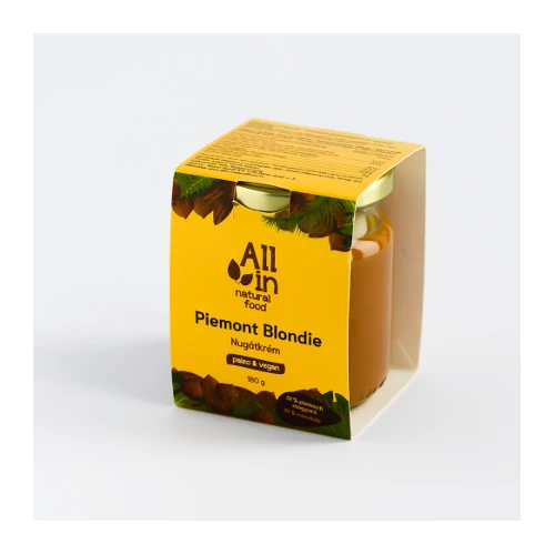 All in natural food Piemont Blondie - mandulás nugátkrém 180g