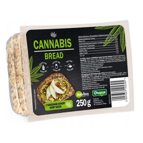 Balviten gluténmentes teljes kiőrlésű kendermagos kenyér 250g