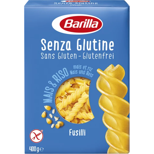 Barilla gluténmentes fusilli tészta 400g