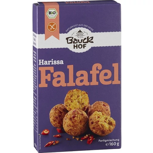 Bauckhof bio harissa falafel  - gluténmentes 160g