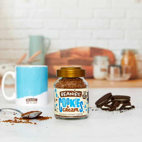 Beanies Cookies & Cream - krémes keksz instant kávé 50g