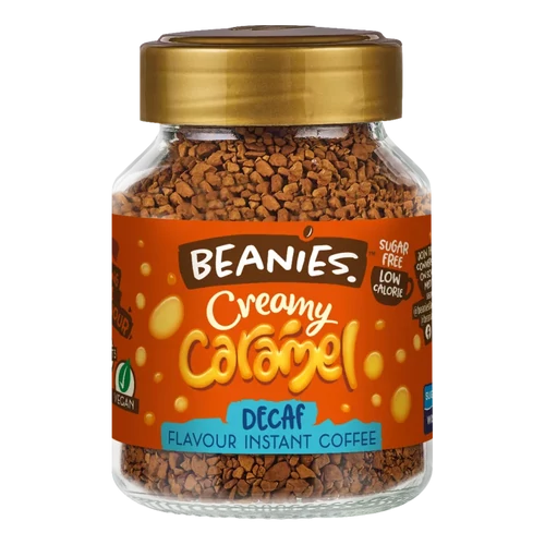 Beanies Creamy Caramell - krémes karamella koffeinmentes instant kávé 50g