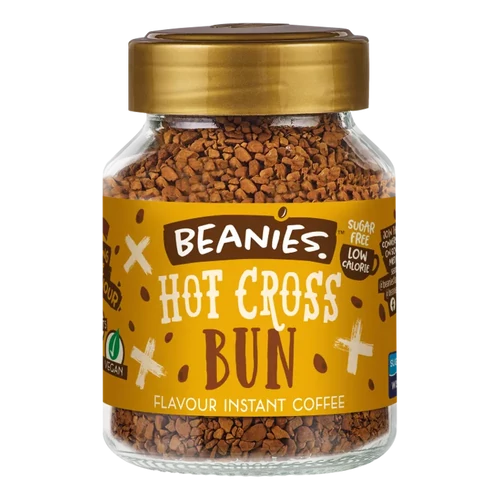 Beanies Hot Cross Bun - mazsolás süti instant kávé 50g