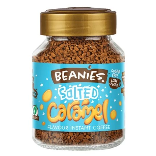 Beanies Salted Caramel - sós karamellás instant kávé 50g