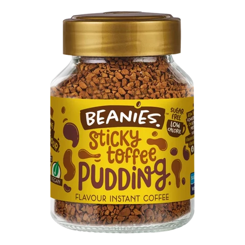 Beanies Sticky Toffee Pudding - angol karamellás puding instant kávé 50g