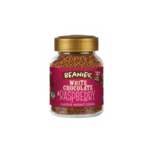 Beanies White Chocolate-Raspberry - fehércsokis málnás instant kávé 50g