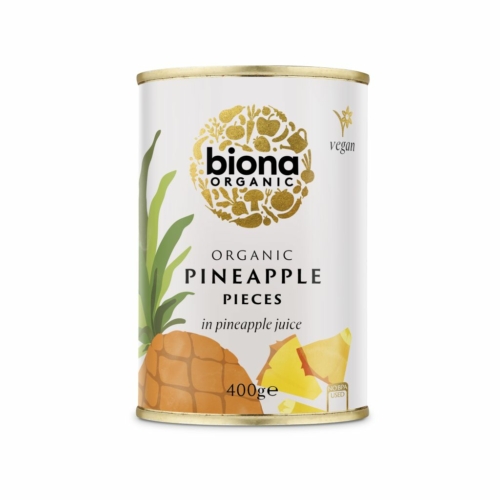 Biona bio ananász darabok ananász lében 400g