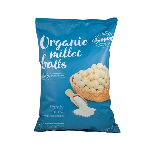 Biopont bio extrudált kölesgolyó, enyhén sós 100g