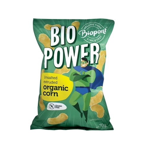 Biopont bio extrudált kukorica, sótlan gluténmentes (Bio Power) 70g