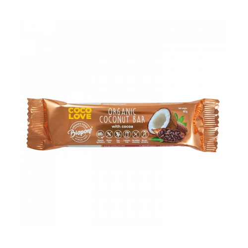Biopont bio kakaós kókuszos szelet 40g