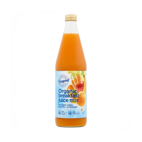 Biopont bio reggeli vegyes gyümölcs- és zöldséglé 750ml