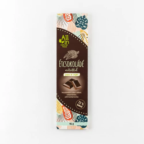All in natural food étcsokoládé eritrittel 95g