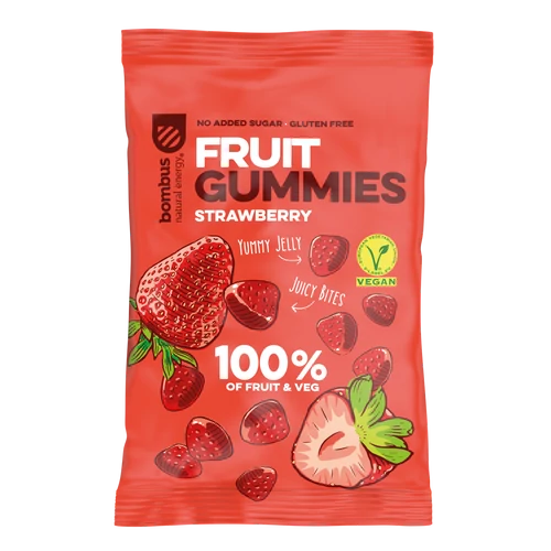 Bombus Fruit Energy - cukormentes epres gumicukor 35g