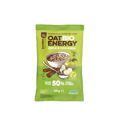 Bombus Oat Energy bio zabkása alma és fahéj 65g