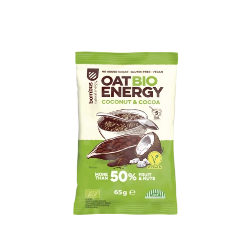 Bombus Oat Energy bio zabkása kókusz és kakaó 65g