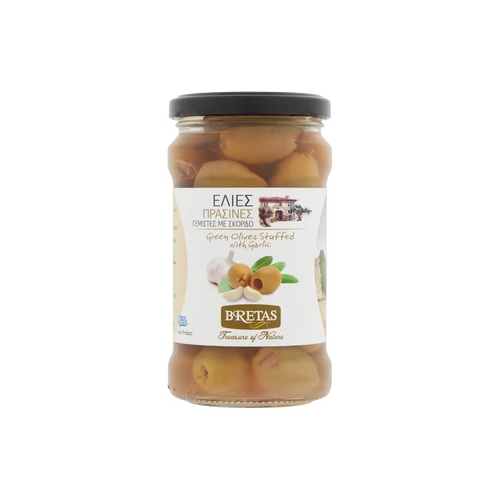 Bretas olajbogyó - zöld, fokhagymával töltött 314g