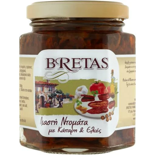 Bretas szárított paradicsom olíva- és kapribogyóval 190g