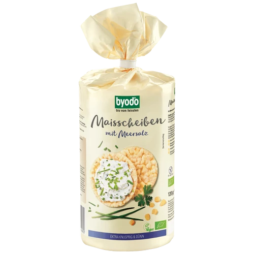 Byodo bio kukoricaszelet 100g - tengeri sóval 