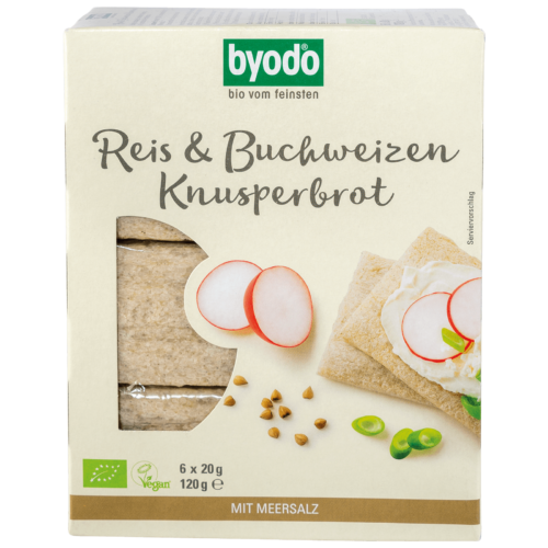 Byodo bio hajdina és rizs gluténmentes kenyérlapok 120g