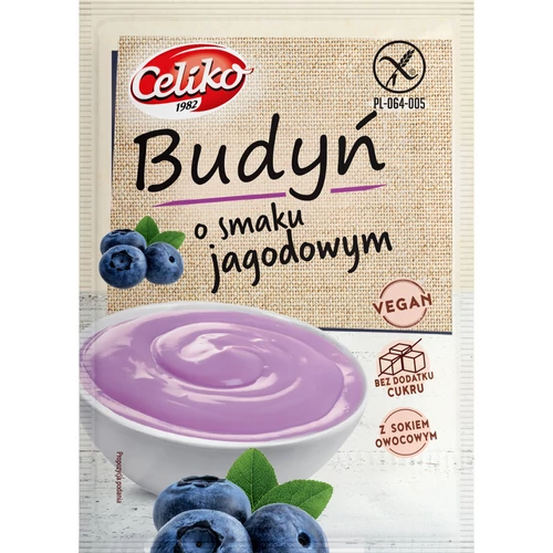 Celiko gluténmentes puding - áfonya ízű 40g