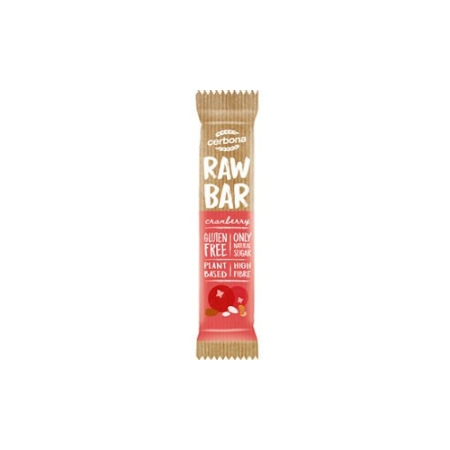 Cerbona raw bar vörösáfonyás szelet 30g