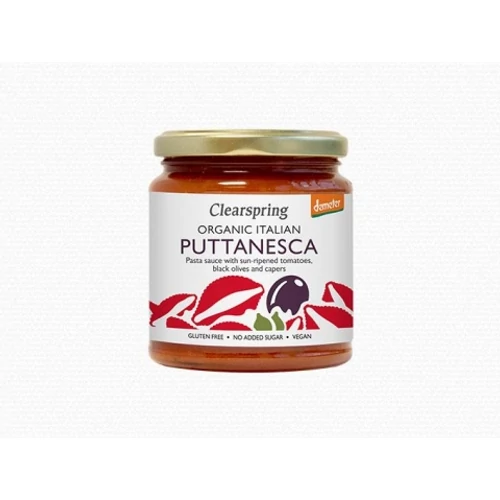 Clearspring bio Puttanesca paradicsomszósz - demeter 300g