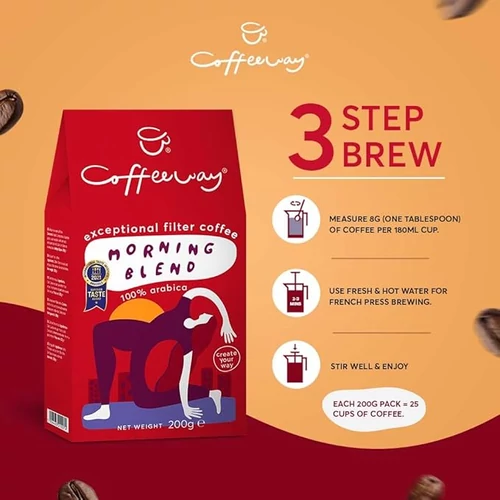 Coffeeway őrölt filter kávé Morning Blend 200g