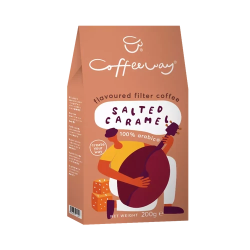 Coffeeway őrölt filter kávé Salted Caramel - sós karamellás 75g