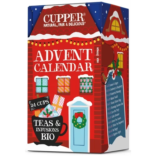 Cupper bio Adventi kalendárium teaválogatás - 24 filter 48g