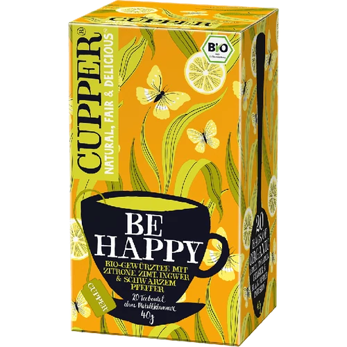 Cupper bio Be Happy - frissítő tea - 20 filter 40g