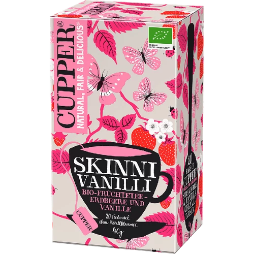 Cupper bio Skinni Vanilli - vaníliás gyümölcstea - 20 filter 40g