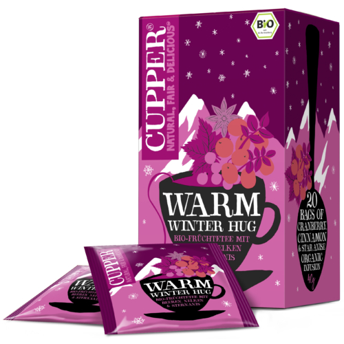 Cupper Warm Winter Hug - forró ölelés téli bogyós gyümölcsös bio tea - 20 filter 50g