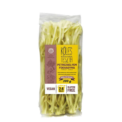 Eden Premium kölestészta szélesmetélt petrezselyem-fokhagyma 200g