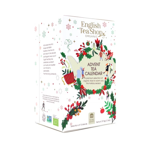 English Tea Shop Adventi kalendárium filteres bio teaválogatás - 25 filter 50g