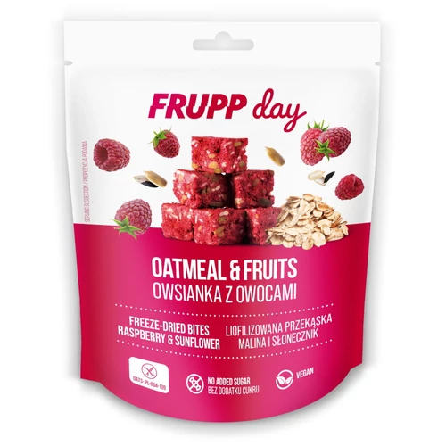 Frupp day gluténmentes zabkocka snack - málna és napraforgómag 25g