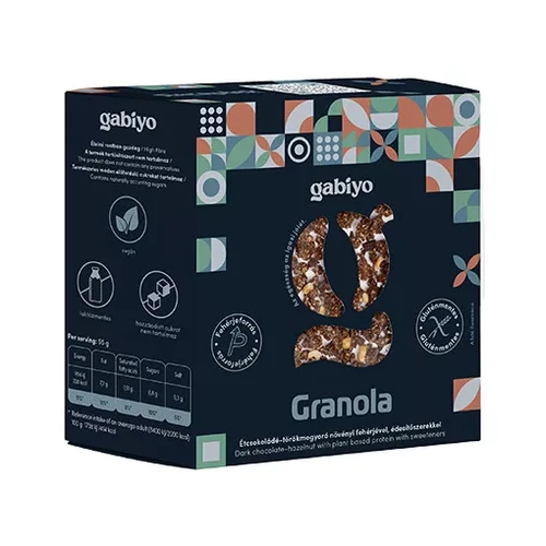 Gabiyo gluténmentes étcsokoládé törökmogyoró granola 275g