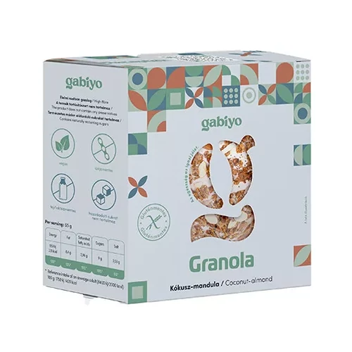 Gabiyo gluténmentes kókusz mandula granola 275g