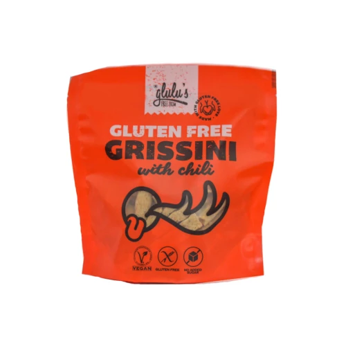 Glulu's cukormentes chilis grissini 100g