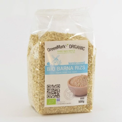 GreenMark Organic bio barnarizs kerekszemű 500g