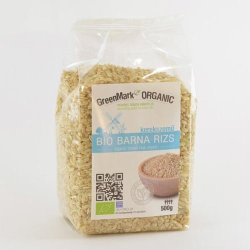 GreenMark Organic bio barnarizs kerekszemű 500g