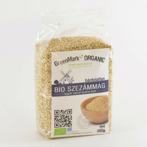 GreenMark Organic bio szezámmag hántolatlan 250g