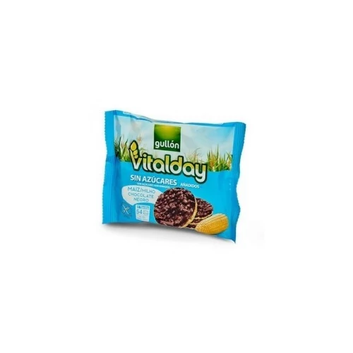 Gullon Vitalday gluténmentes étcsokoládés puffasztott kukorica szelet - cukormentes 25g