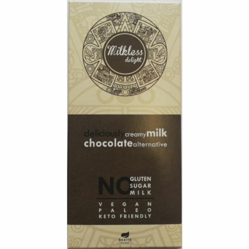 Health Market milkless delight tejcsokoládé, édesítőszerrel 80g