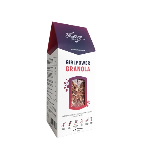 Hester's Life Girlpower Granola - málnás granola 320g